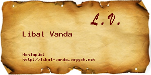 Libal Vanda névjegykártya